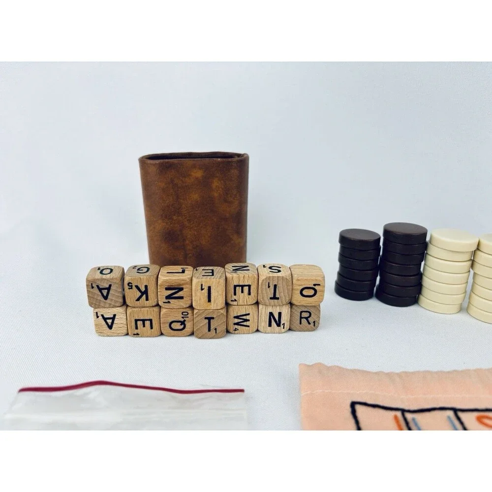 Vintage 60's Scrabble Crossword‎ Cubes Board Game Pieces Replacement Parts